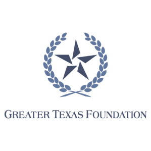 Greater Texas Foundation Logo of the Greater Texas Foundation, featuring a five-pointed star encircled by laurel branches above the organization's name in stylized text.